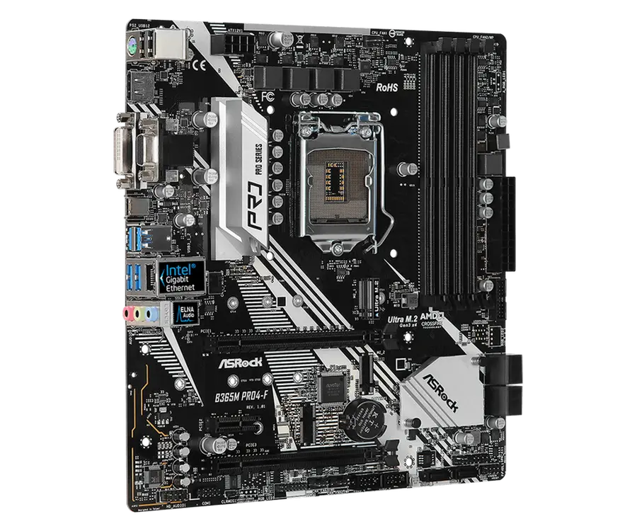 ASRock B365M PRO4-F LGA1151 Micro-ATX