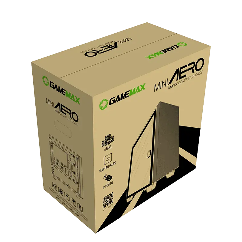 Gamemax AERO Midi-Tower Black