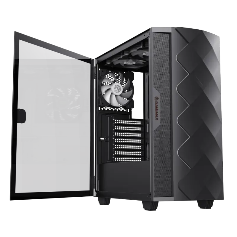 Gamemax DIAMOND CP BK Midi-Tower Черный