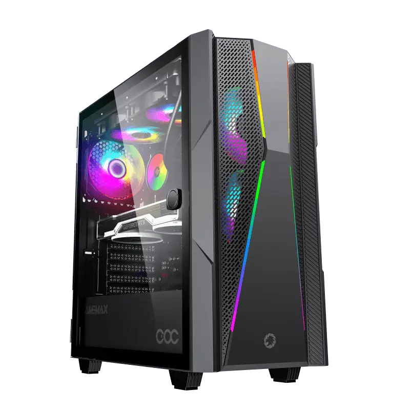 Gamemax TYPHOON COC Midi-Tower Negru