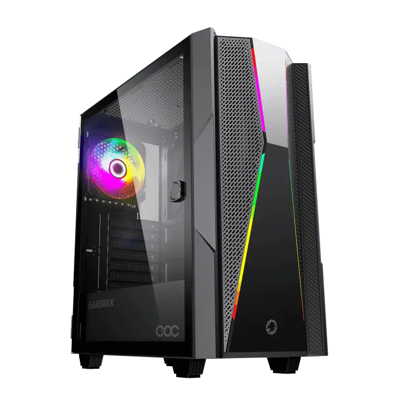 Gamemax TYPHOON COC Midi-Tower Negru