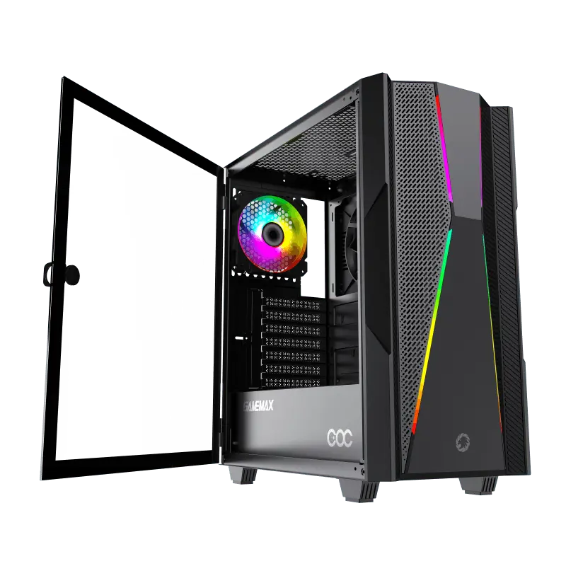 Gamemax TYPHOON COC Midi-Tower Negru
