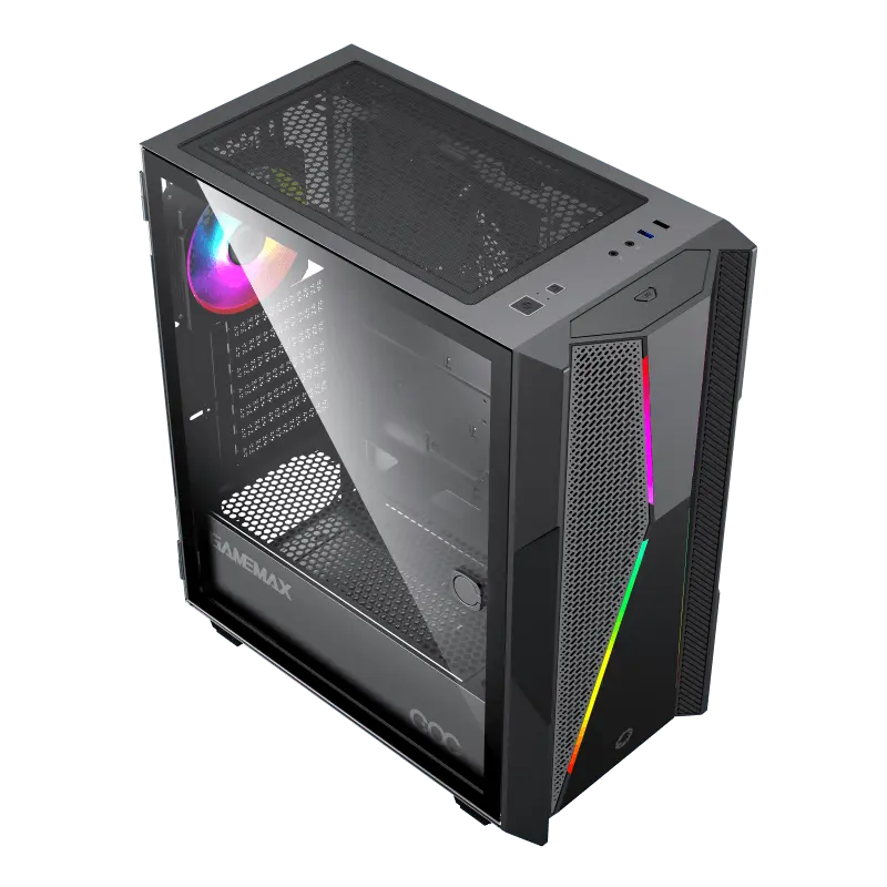 Gamemax TYPHOON COC Midi-Tower Negru