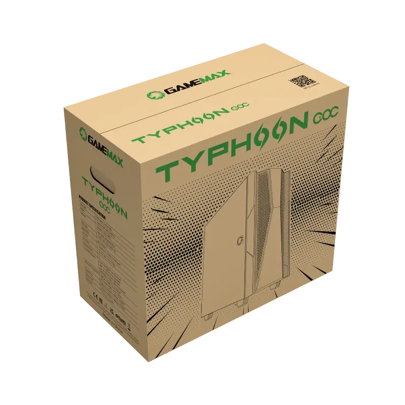 Gamemax TYPHOON COC Midi-Tower Negru