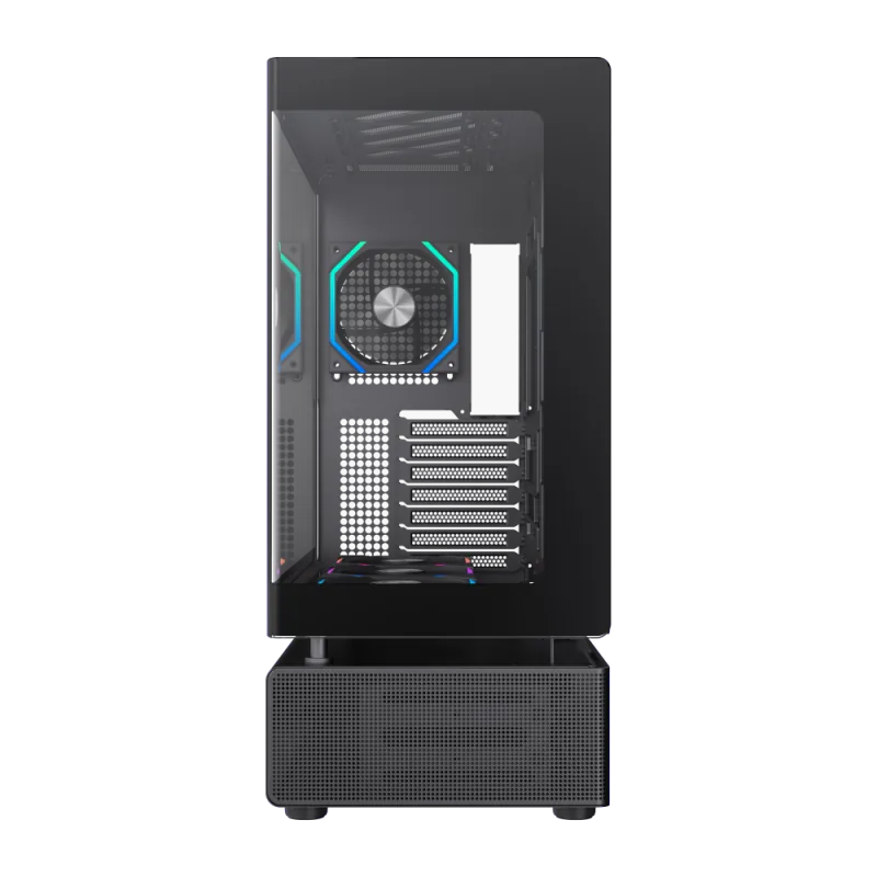 Gamemax N80 BK Midi-Tower Negru