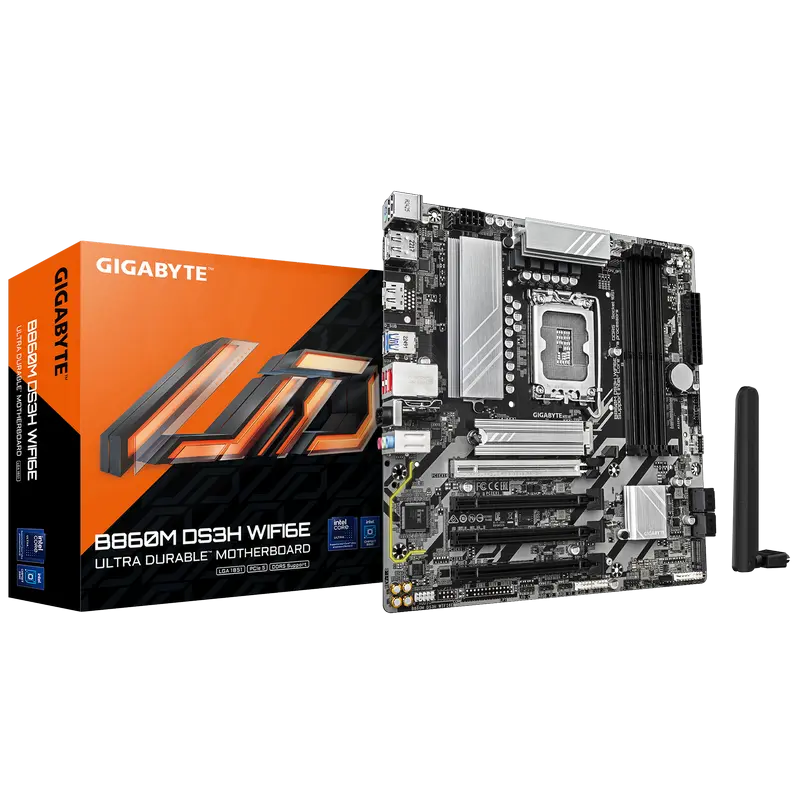 Gigabyte B860M DS3H WIFI6E LGA1851 Micro-ATX