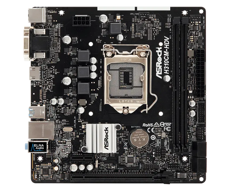 ASRock H310CM-HDV LGA1151 Micro-ATX