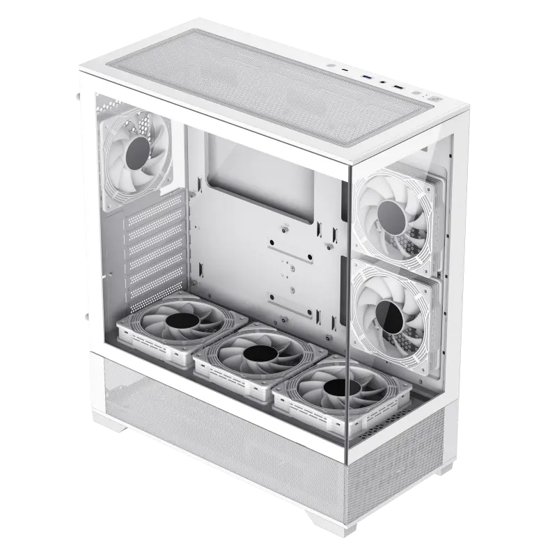 Gamemax VISTA AW Midi-Tower Alb
