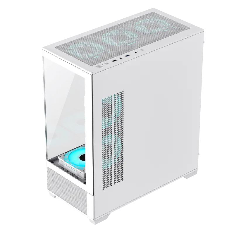 Gamemax VISTA AW Midi-Tower Alb