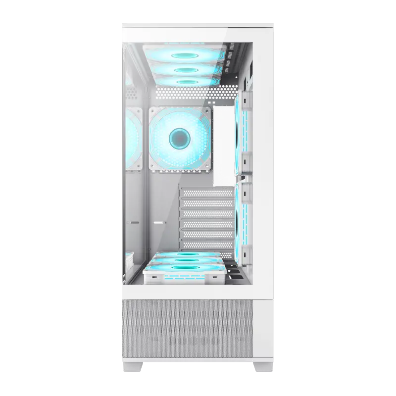 Gamemax VISTA AW Midi-Tower Alb