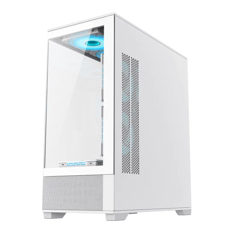 Gamemax VISTA AW Midi-Tower Alb