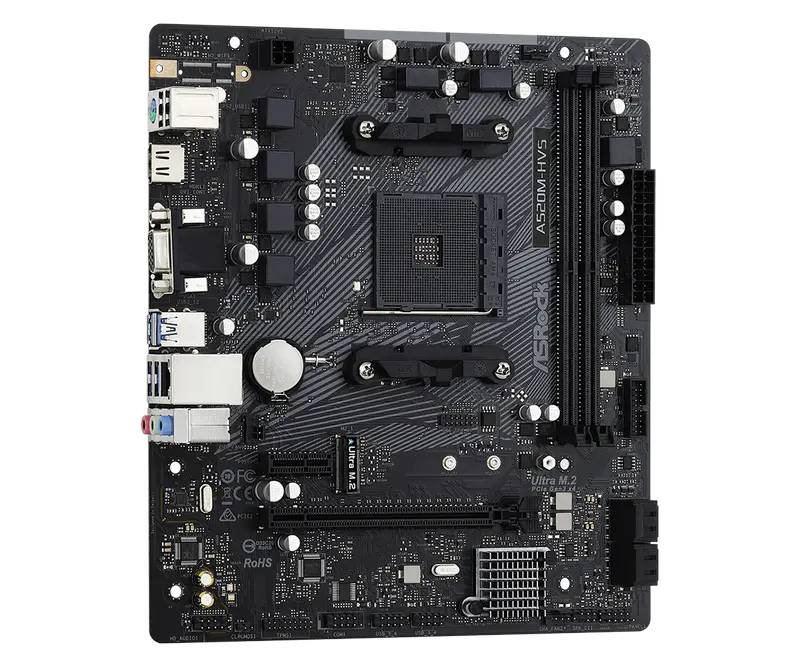 ASRock A520M-HVS AM4 Micro-ATX