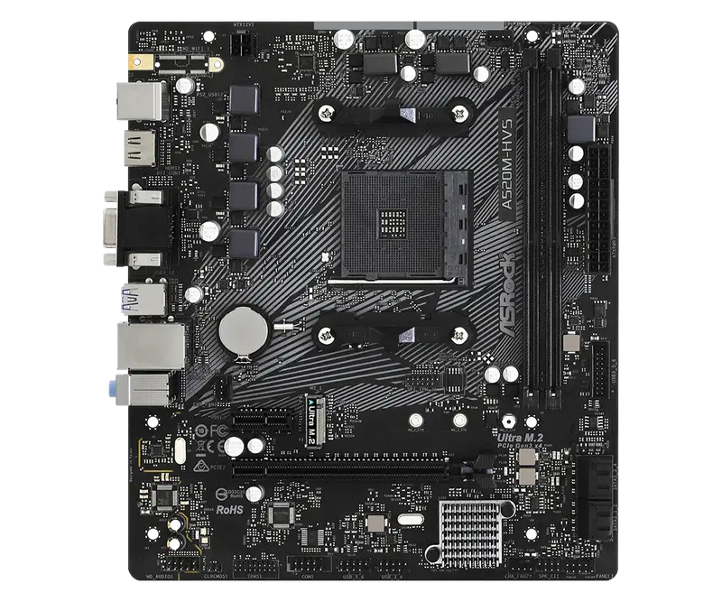 ASRock A520M-HVS AM4 Micro-ATX