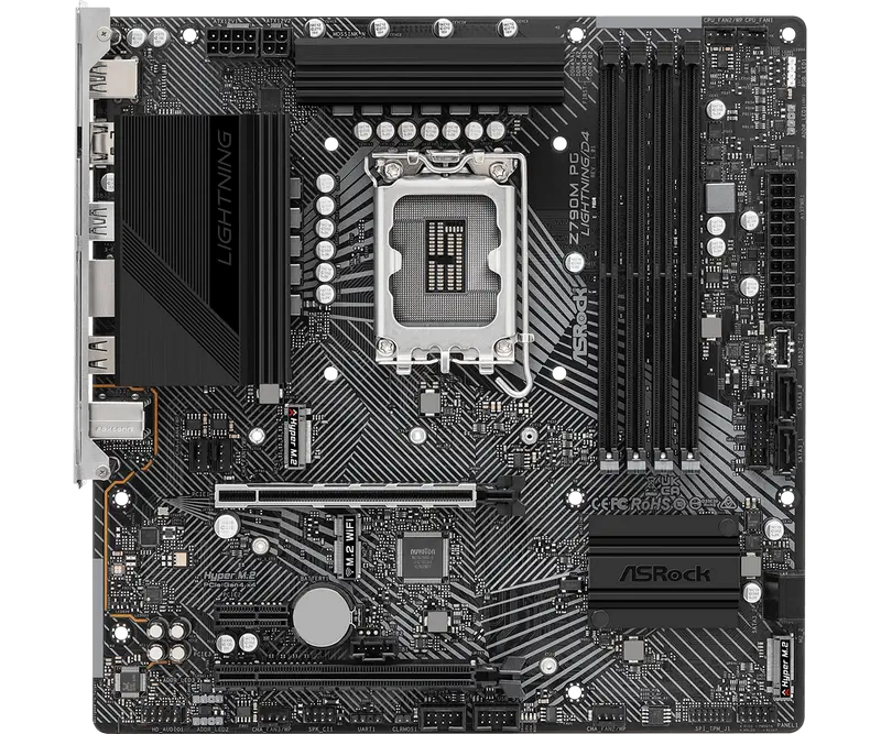 ASRock Z790M PG LIGHTNING/D4 LGA1700 Micro-ATX