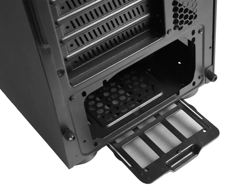 Chieftec GL-04B-OP Midi-Tower Negru