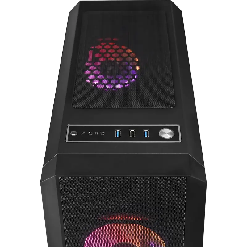 Chieftec GL-04B-OP Midi-Tower Negru