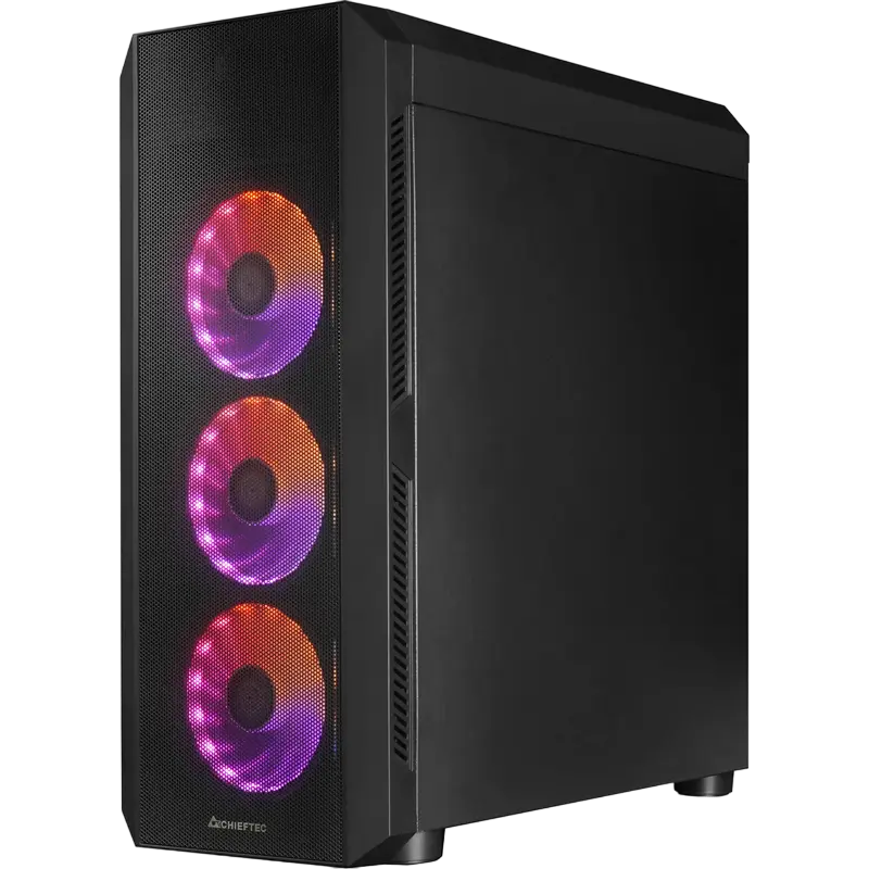 Chieftec GL-04B-OP Midi-Tower Negru