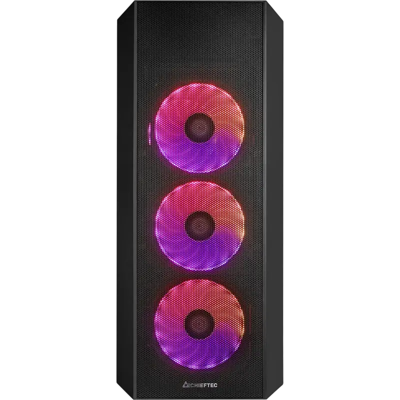 Chieftec GL-04B-OP Midi-Tower Negru