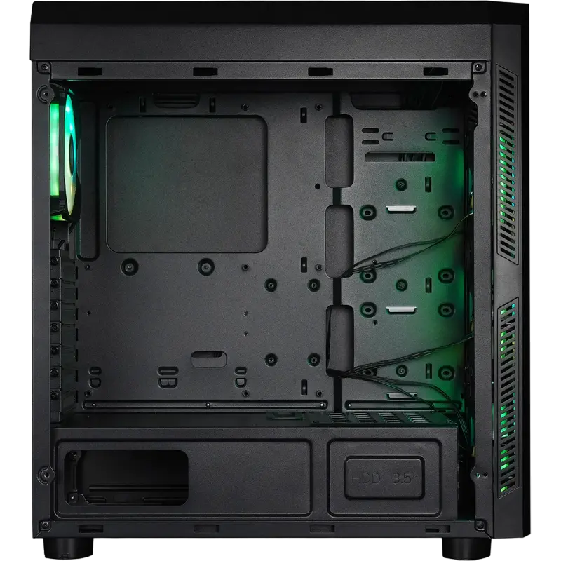 Chieftec GL-04B-OP Midi-Tower Negru