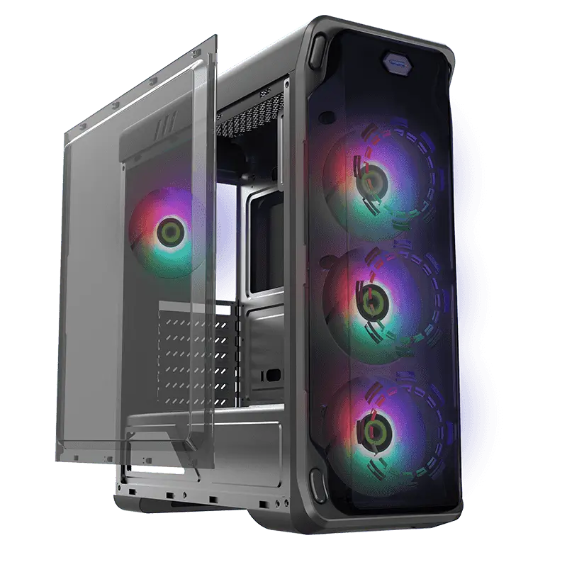 Gamemax STARLIGHT FRGB Midi-Tower Negru