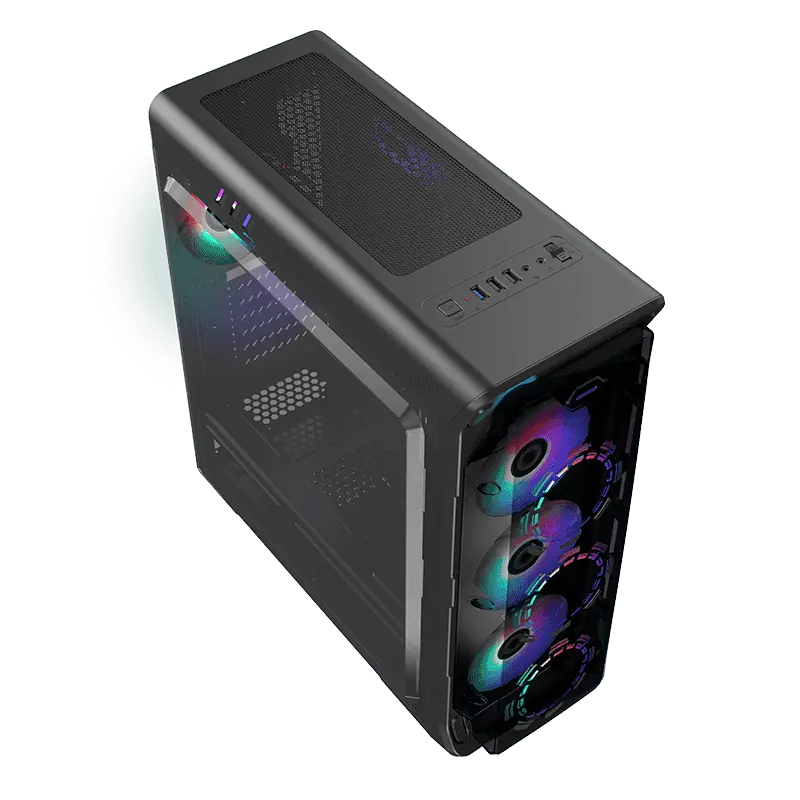Gamemax STARLIGHT FRGB Midi-Tower Negru