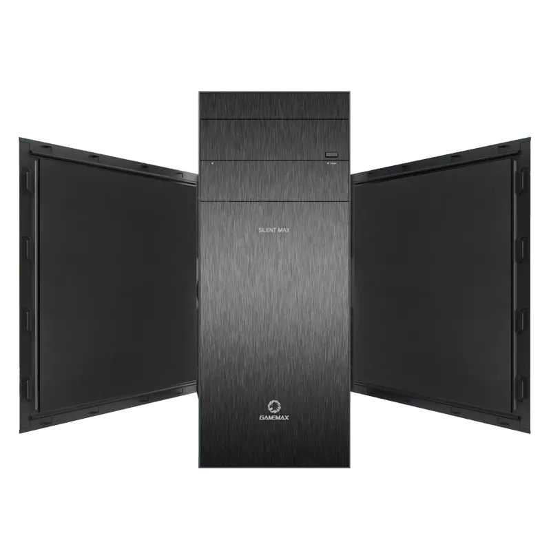 Gamemax SILENT MAX M903 Midi-Tower Negru