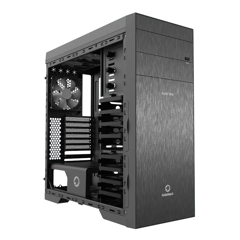 Gamemax SILENT MAX M903 Midi-Tower Negru