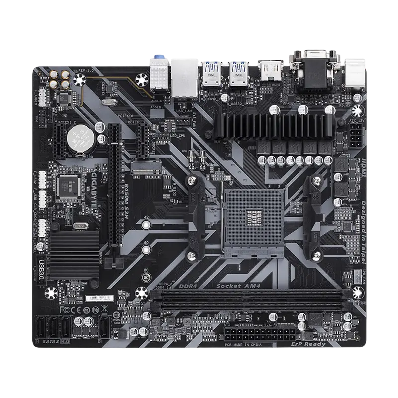 Gigabyte B450M S2H AM4 Micro-ATX