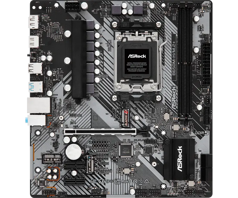 ASRock B650M-H/M.2+ AM5 Micro-ATX
