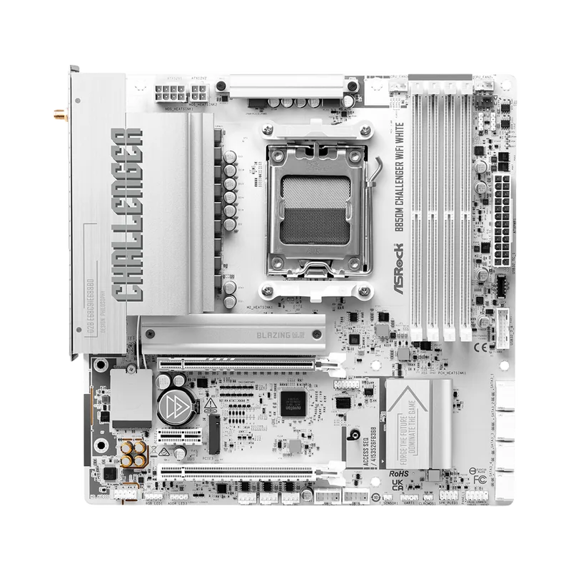 ASRock B850M Challenger WiFi White Micro-ATX