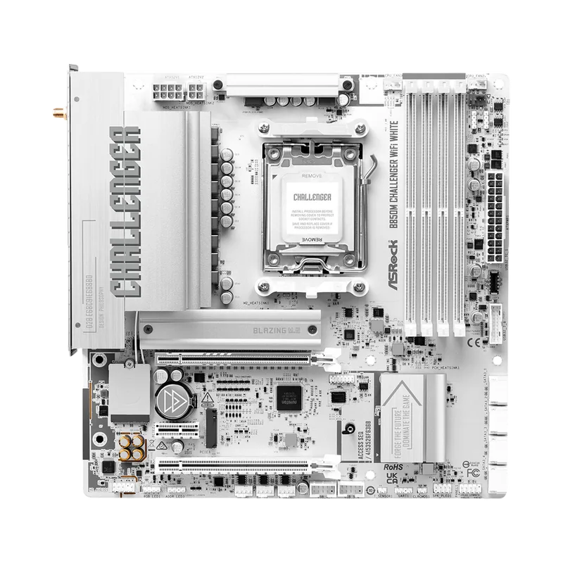 ASRock B850M Challenger WiFi White Micro-ATX