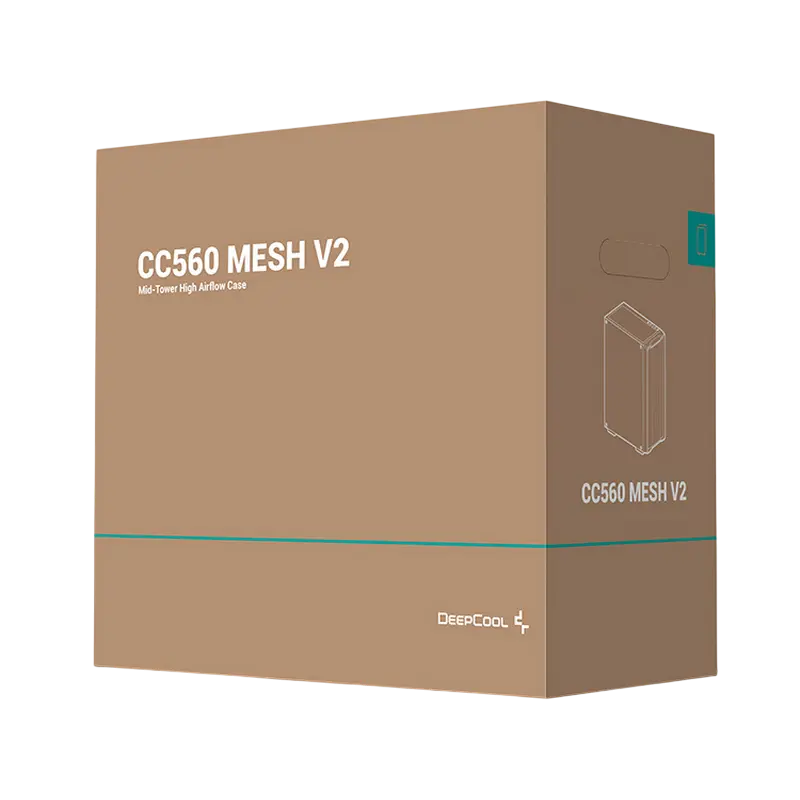 Deepcool CC560 Mesh V2 Midi-Tower Black