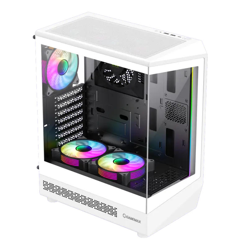 Gamemax VISTA CPC AW Midi-Tower Alb