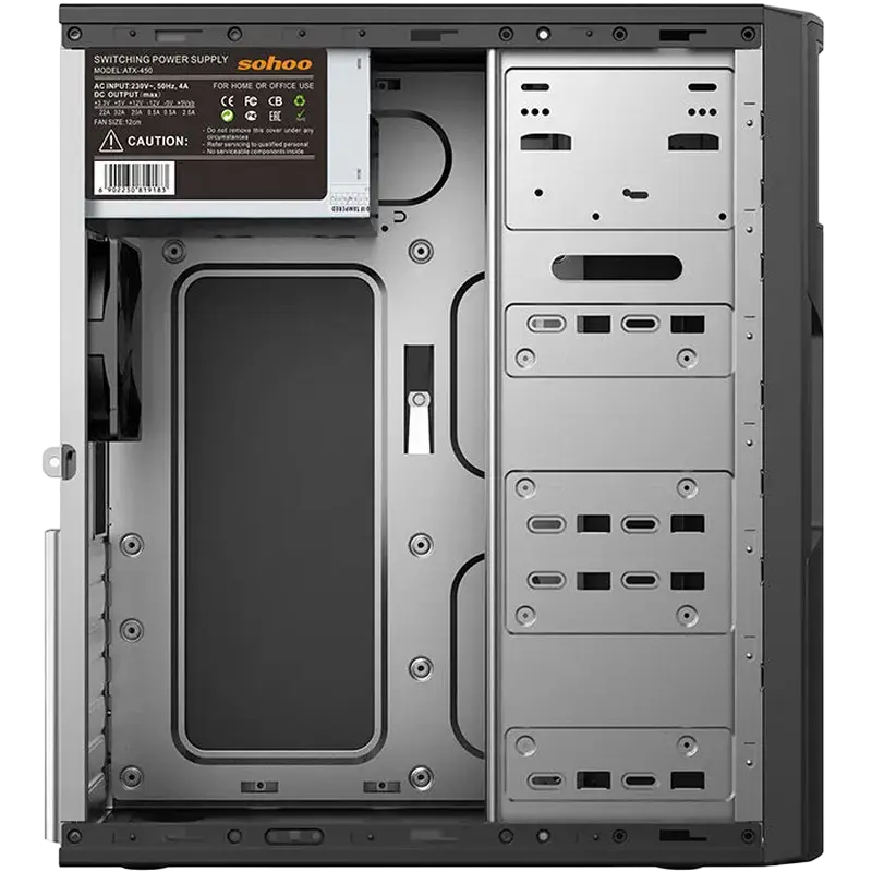 Sohoo 2810BG Midi-Tower Negru