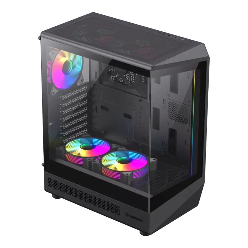 Gamemax VISTA COC AB Midi-Tower Negru