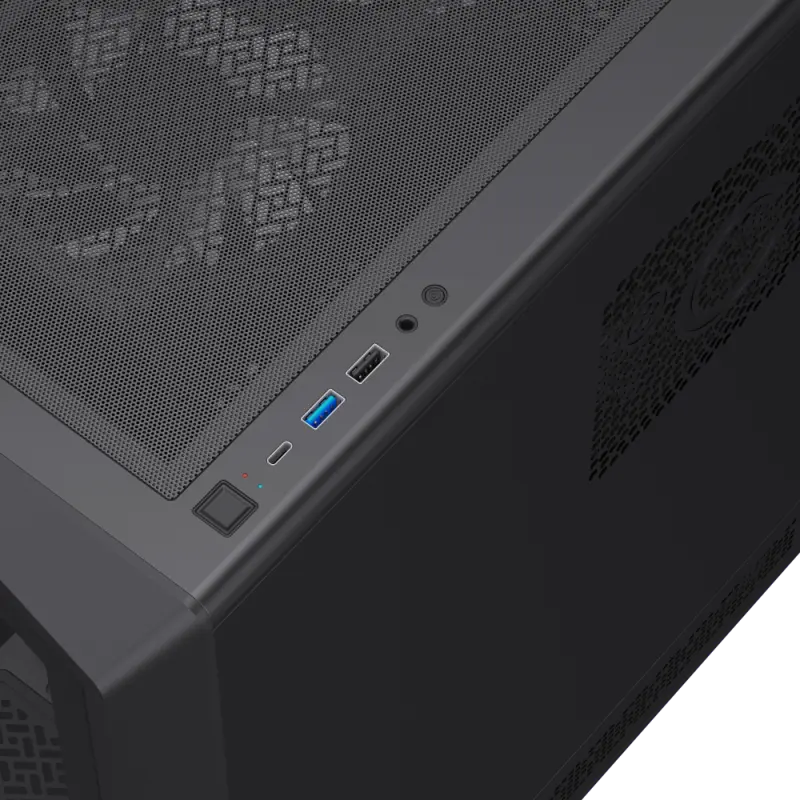 Gamemax VISTA COC AB Midi-Tower Negru