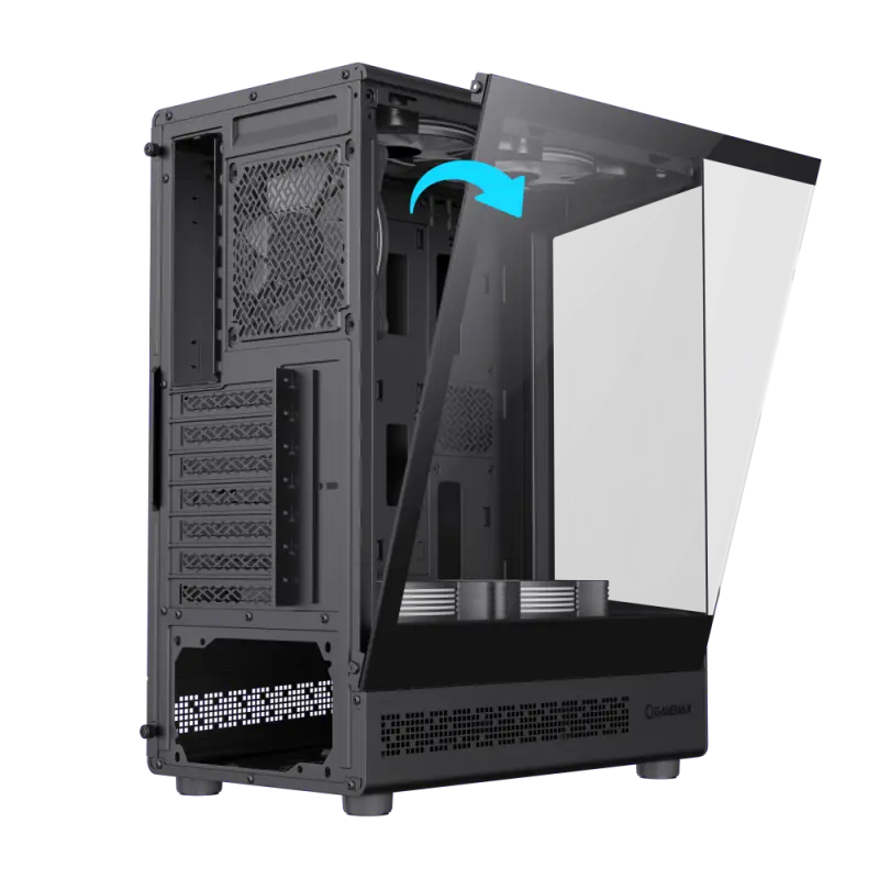 Gamemax VISTA COC AB Midi-Tower Negru