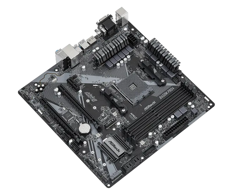 ASRock B450M PRO4 R2.0 AM4 Micro-ATX