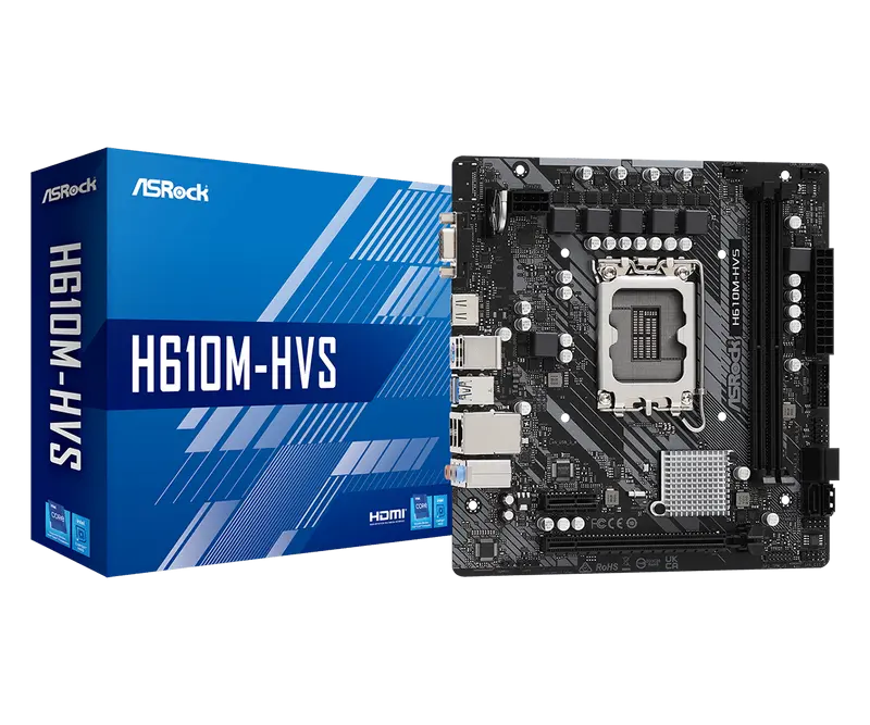 ASRock H610M-HVS LGA1700 Micro-ATX