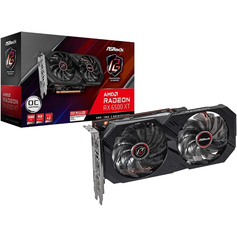 ASRock Radeon RX 6500 XT PHANTOM GAMING D OC