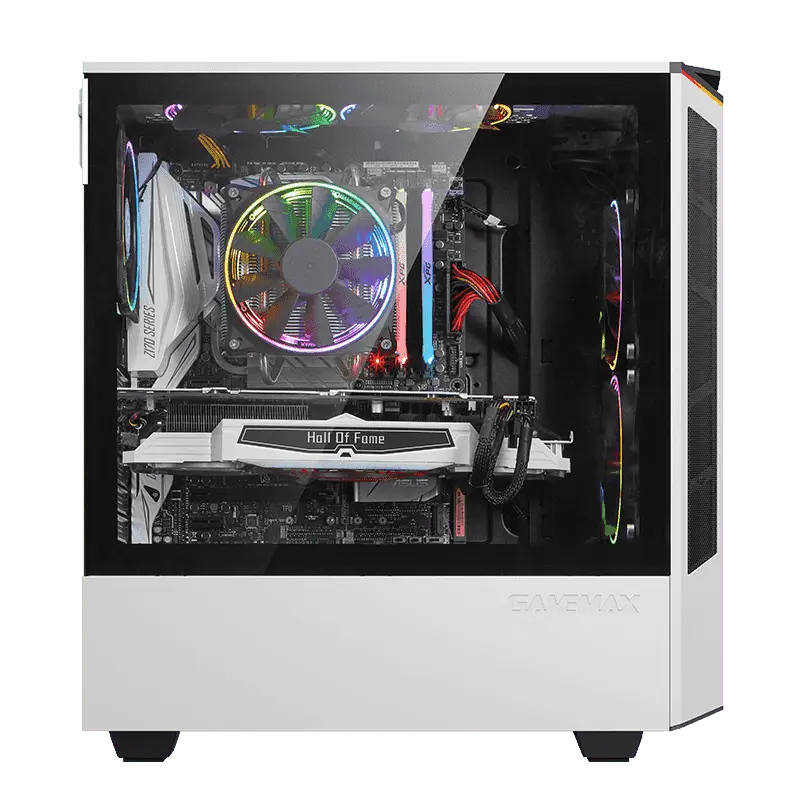 Gamemax PANDA T801 WT Midi-Tower Alb