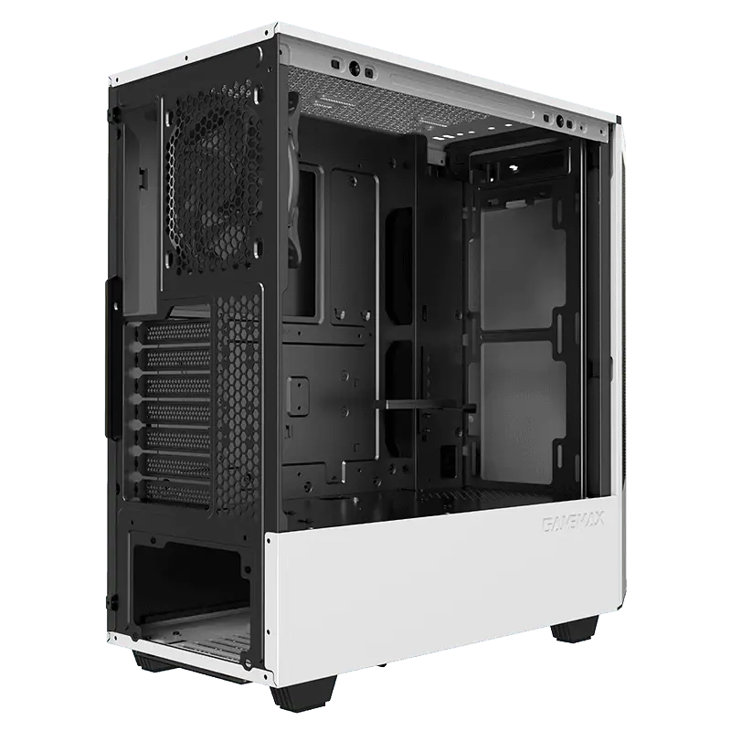 Gamemax PANDA T801 WT Midi-Tower Alb