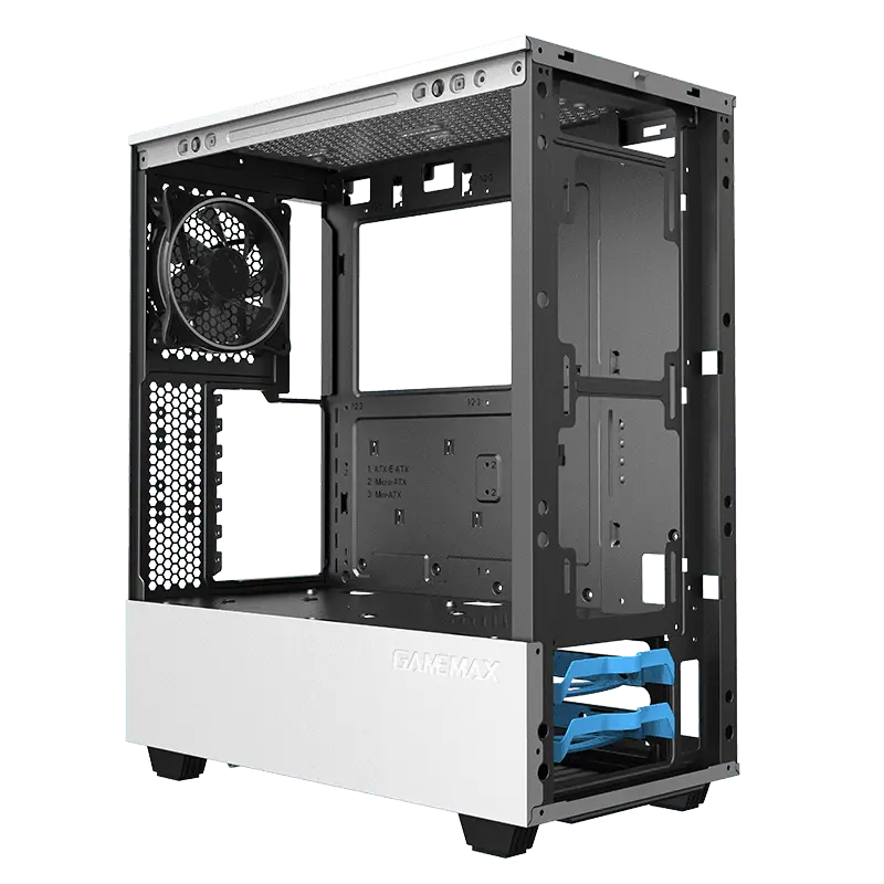 Gamemax PANDA T801 WT Midi-Tower Alb