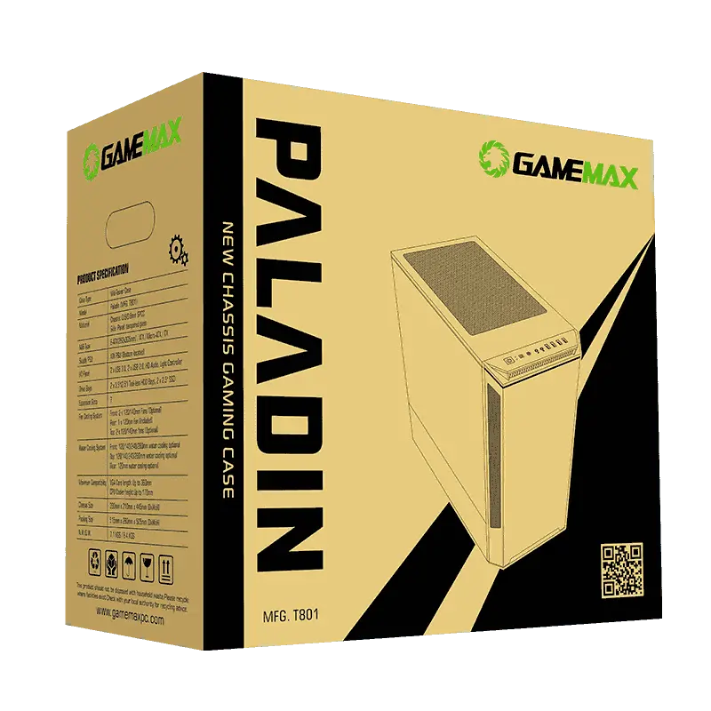 Gamemax PANDA T801 WT Midi-Tower Alb