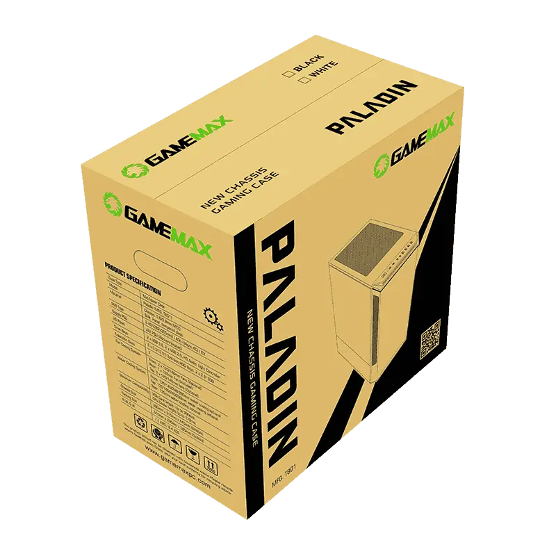 Gamemax PANDA T801 WT Midi-Tower Alb