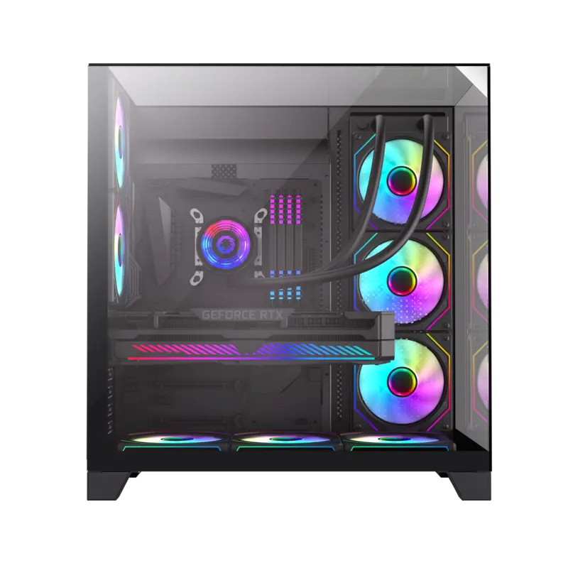 Gamemax INFINITY PLUS BK Midi-Tower Negru