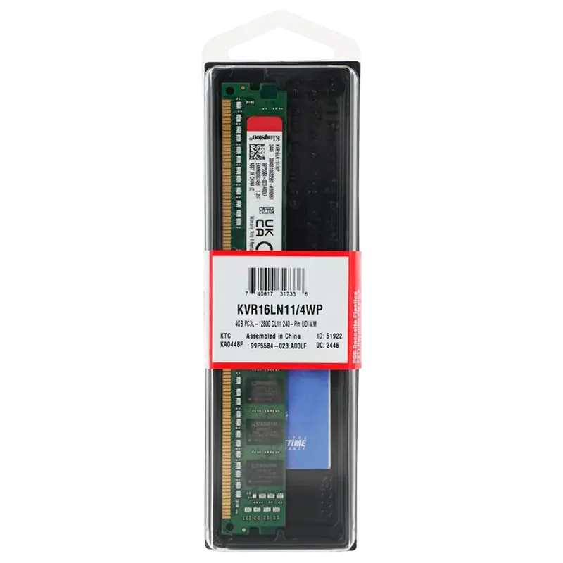 Kingston ValueRAM 4GB DDR3 1600MHz