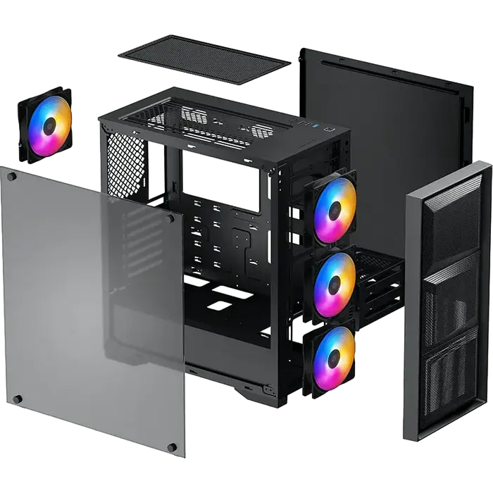 Deepcool MATREXX 50 MESH 4FS Midi-Tower Negru
