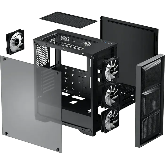 Deepcool MATREXX 50 MESH 4FS Midi-Tower Negru