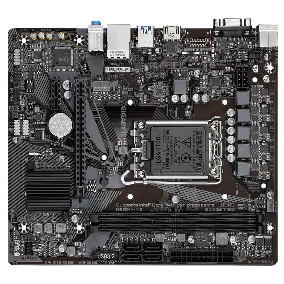 Gigabyte H610M H V2 LGA1700 Micro-ATX